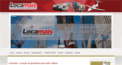 Desktop Screenshot of locamaisguindastes.com.br